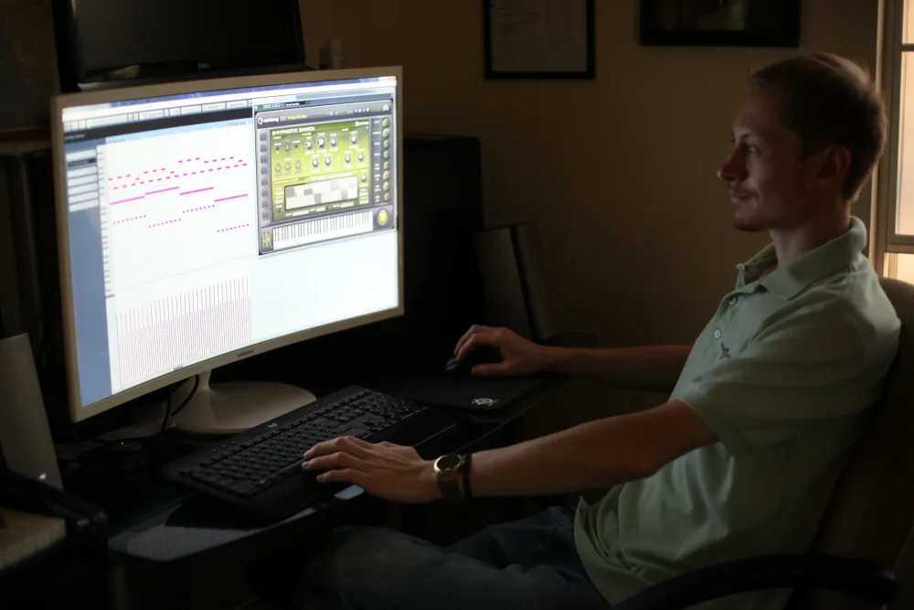 Ryan’s music arrangement in Cubase